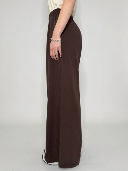 Pantalone morbido in 100% tencel Cioccolato