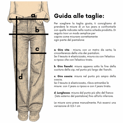 Jeans wide leg modello barrel